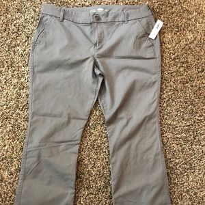 Gray mid rise boot cut pants. Brand new.